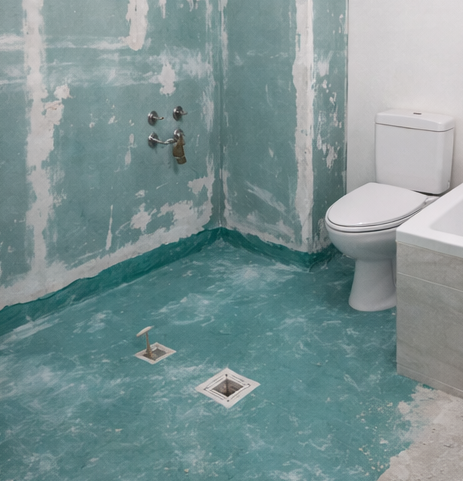 Înainte montaj gresie și faianță baie